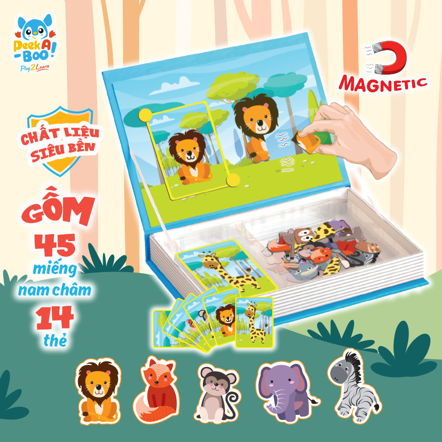 Sách nam châm - Thế giới động vật PEEK A BOO PAB004-2