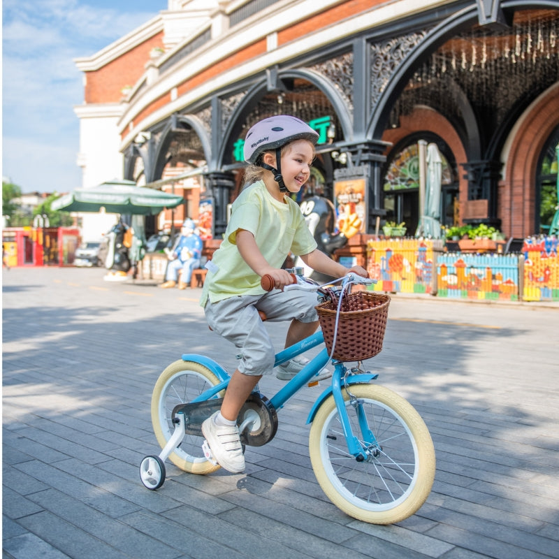Xe đạp trẻ em Royal Baby Macaron 14 inch Xanh RB14B-6-3-BL