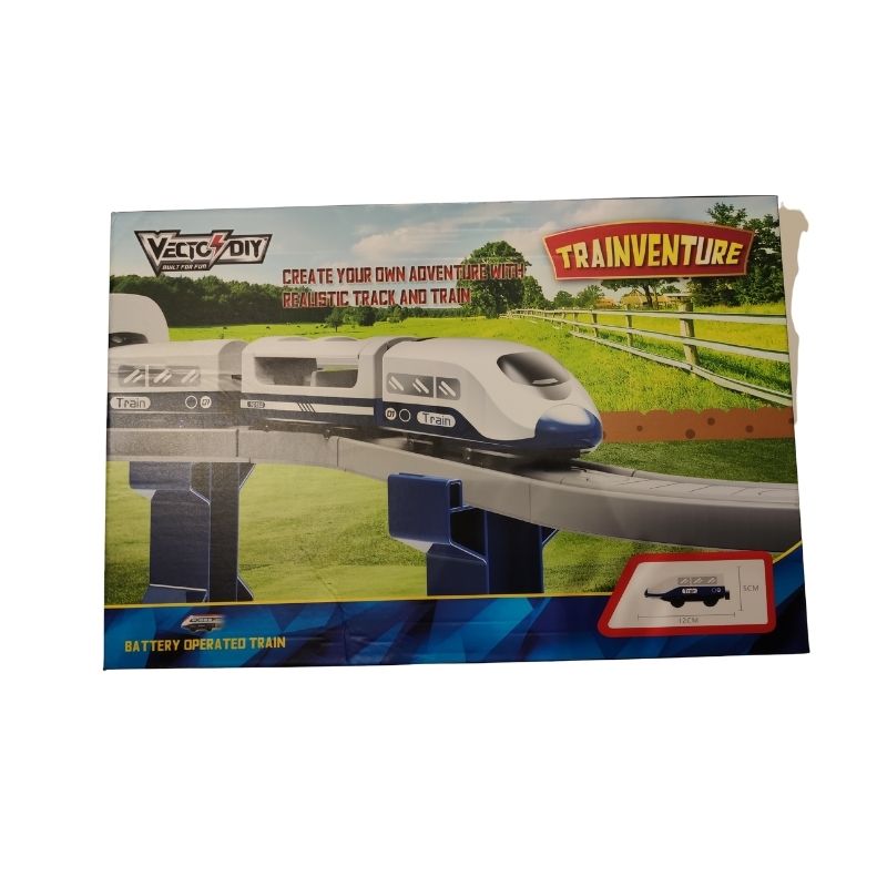 Bộ lắp ráp đường ray xe lửa chạy pin - set giao thông VECTO VT1889