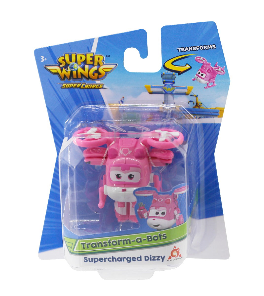 Super quality Dizzy Small Transformation Robot toy SUPERWINGS YW740044