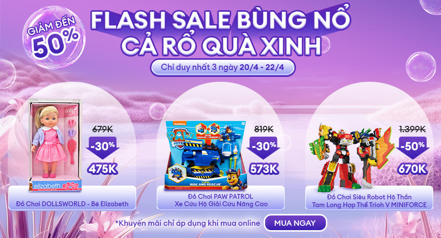 Flash Sales Bùng Nổ - Cả Rổ Quà Xinh