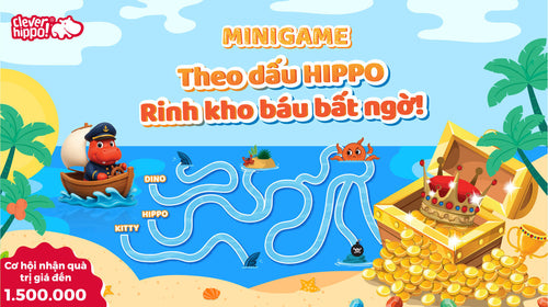 360-do-mykingdom-theo-dau-hippo-rinh-kho-bau-bat-ngo-minigame-cuc-vui-qua-cuc-xin-tu-clever-hippo