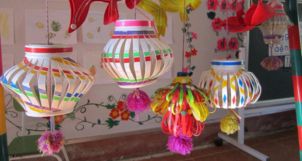 Hướng dẫn làm lồng đèn bằng vật liệu tái chế