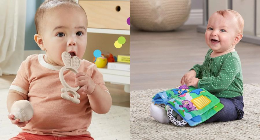 combo-sach-vai-do-choi-cho-tre-so-sinh