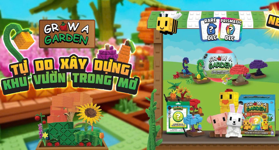 Đồ chơi Roblox GROW A GARDEN hàng mới về: Hộp nào cũng wow!