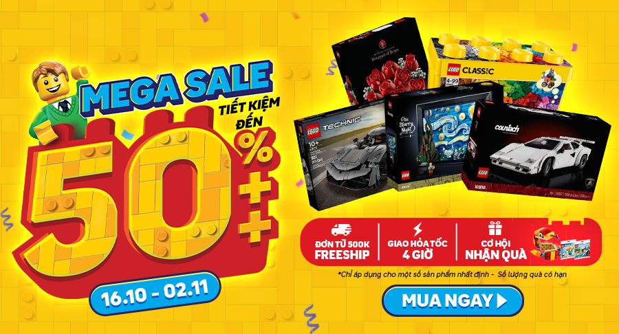 LEGO MEGA SALE – Tiết kiệm đến 50% cho tín đồ lắp ráp!