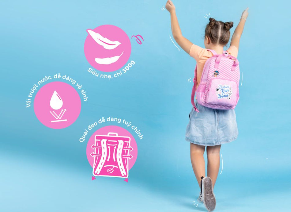 Những mẫu ba lô "cưng xỉu" lại siêu nhẹ cho bé đi mẫu giáo