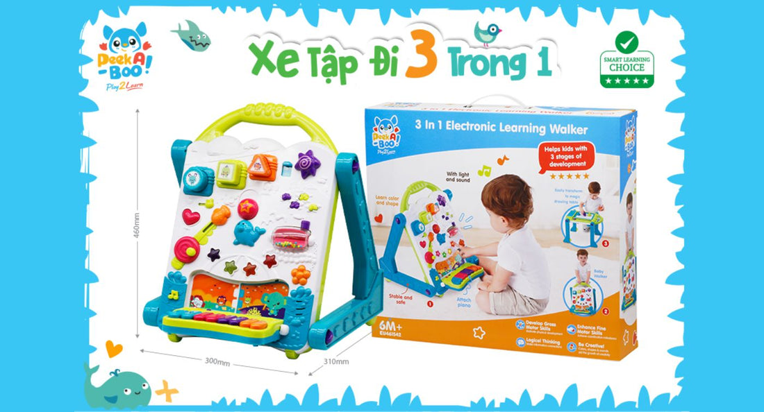Review xe tập đi cho bé: Top 2 mẫu hot giúp bé yêu vững bước