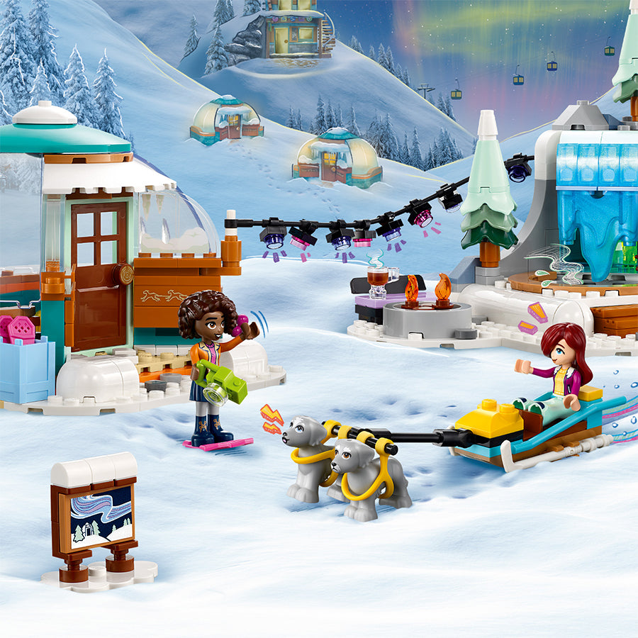 Assembled toys Explore and relax at the LEGO FRIENDS 41760 igloo