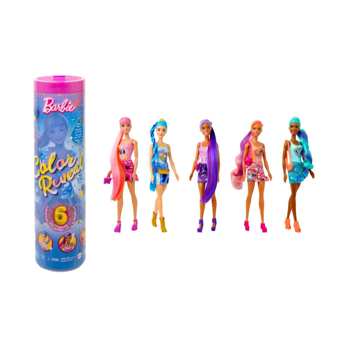 Búp Bê Barbie Đổi Màu - Phiên Bản Thời Trang Denim Barbie Hjx55