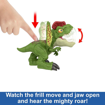 Mô Hình khủng long UNCAGED DILOPHOSAURUS JURASSIC WORLD MATTEL HNT65