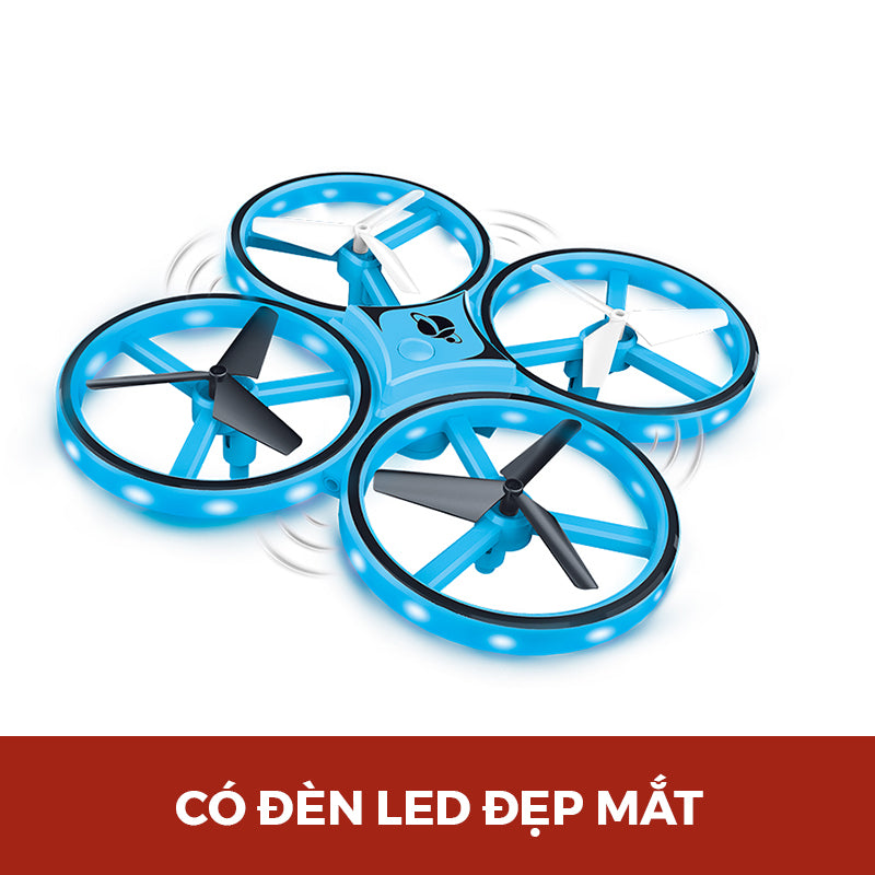 Đồ chơi Drone Dazzling điều khiển bằng đồng hồ (Xanh dương) VECTO VT010B