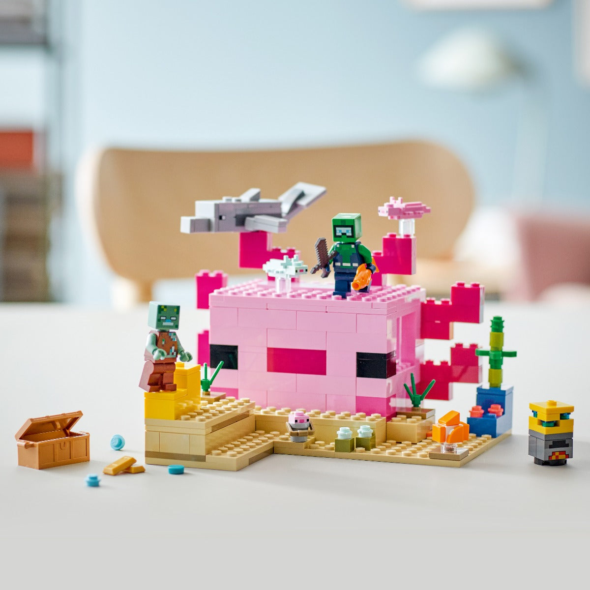 Đồ chơi lắp ráp Ngôi Nhà Cá Axolotl LEGO MINECRAFT 21247