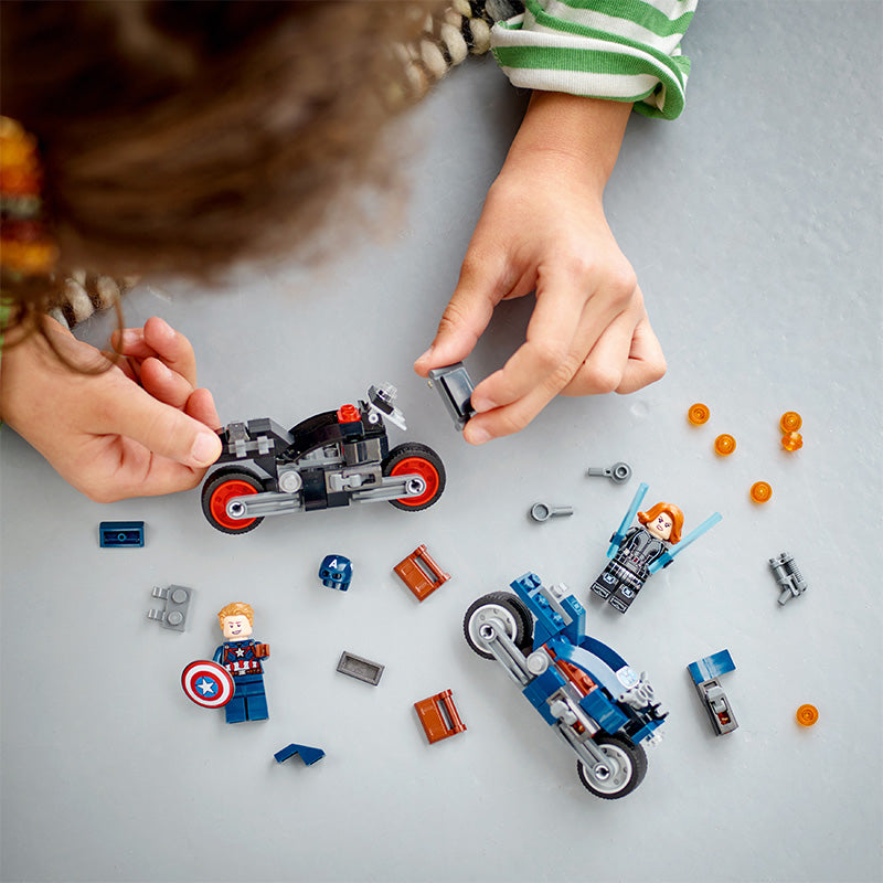 Đồ chơi lắp ráp Cuộc rượt đuổi Captain America & Black Widow LEGO SUPERHEROES 76260