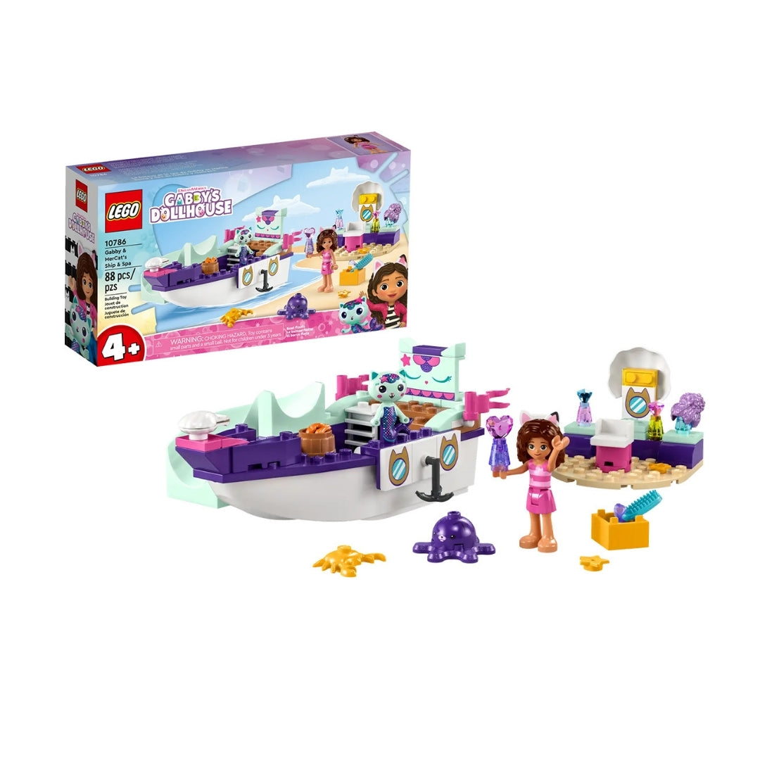 Đồ chơi lắp ráp Gabby và chiếc tàu của MerCat LEGO GABBY DOLLHOUSE 10786