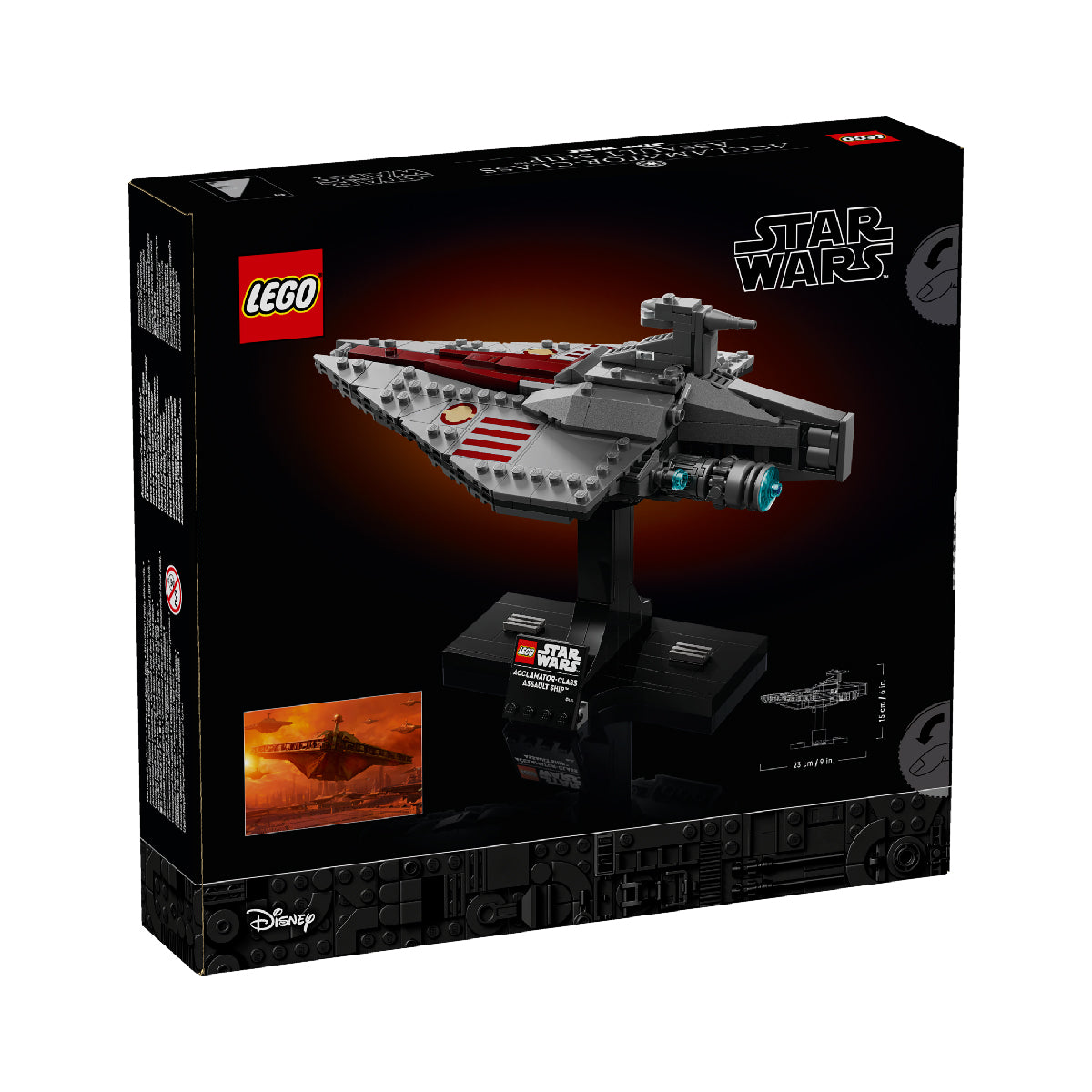 Đồ Chơi Lắp Ráp Tàu Chiến Acclamator LEGO STAR WARS 75404