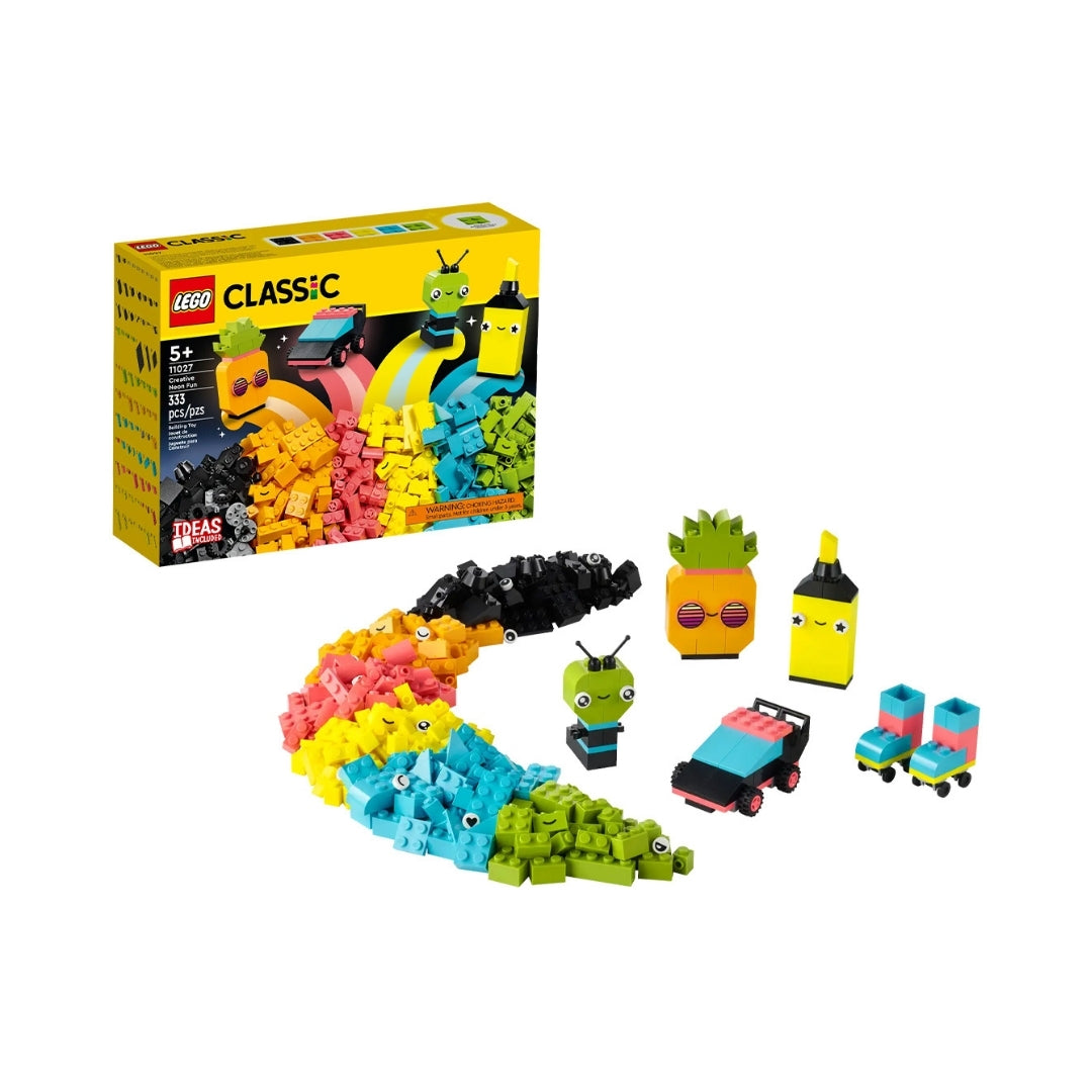 Đồ Chơi Lắp Ráp Bộ Gạch Sáng Tạo Neon Vui Nhộn Lego Classic 11027