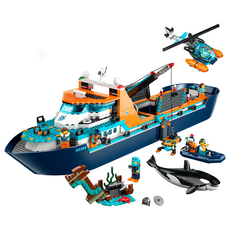 Đồ chơi lắp ráp Tàu thám hiểm bắc cực LEGO CITY 60368