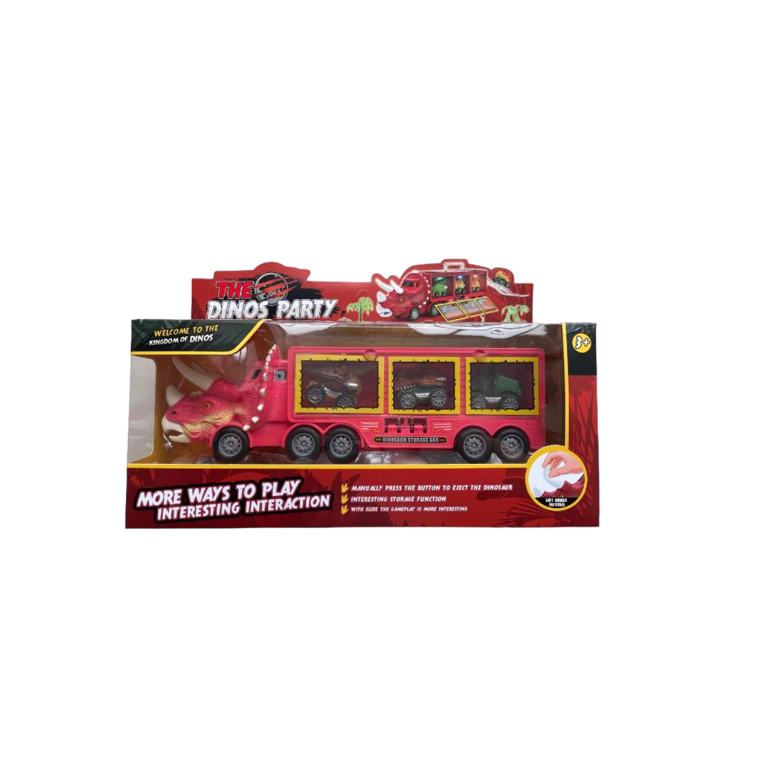 Biệt Đội Xe Tải Giải Cứu Khủng Long Đỏ DINOS PARTY 1322A