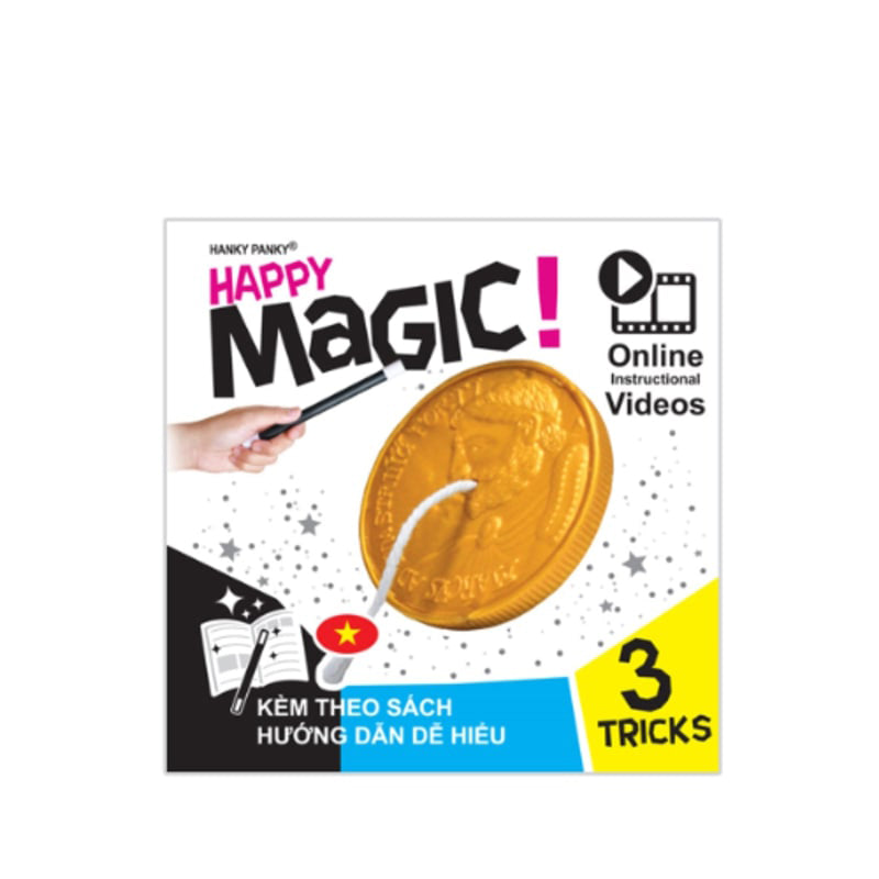 Đồ Chơi Trẻ Em: Bộ 3 Trò Ảo Thuật Đồng Xu Và Sợi Dây Hanky Panky Hp1910