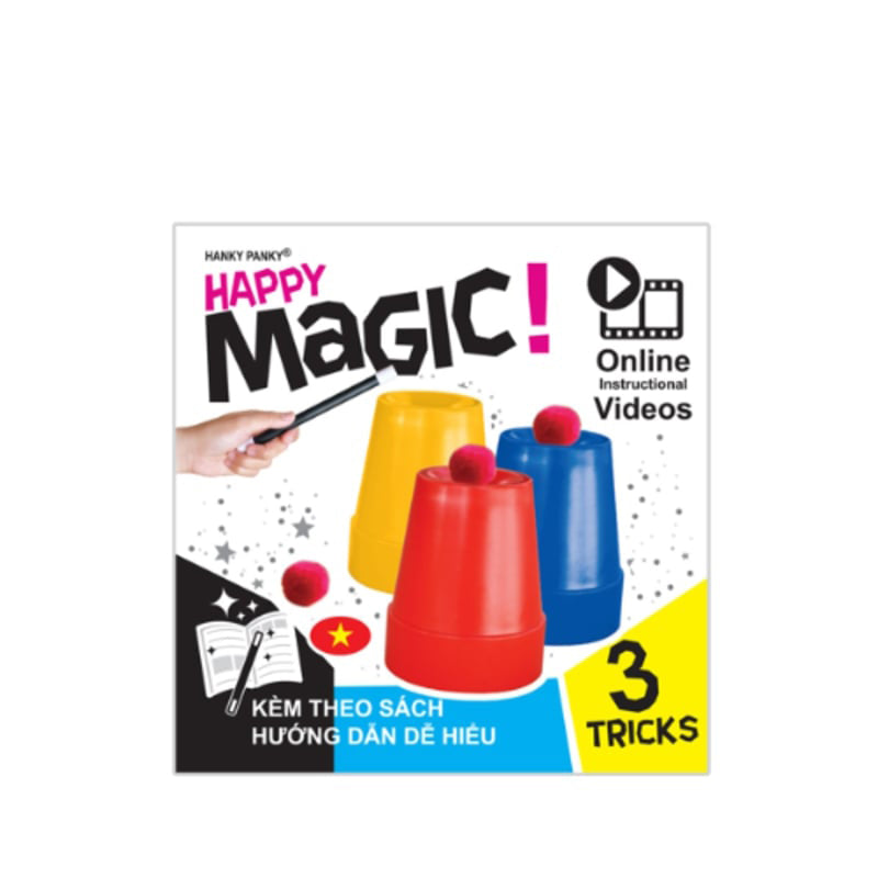 Đồ Chơi Trẻ Em: Bộ 3 Trò Ảo Thuậtnhững Chiếc Ly Và Quả Bóng Hanky Panky Hp1910