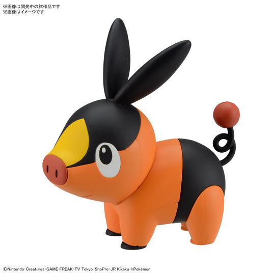 Đồ chơi lắp ráp mô hình PLAMO QUICK!! 14 Tepig BANDAI MODEL KIT 4573102653185
