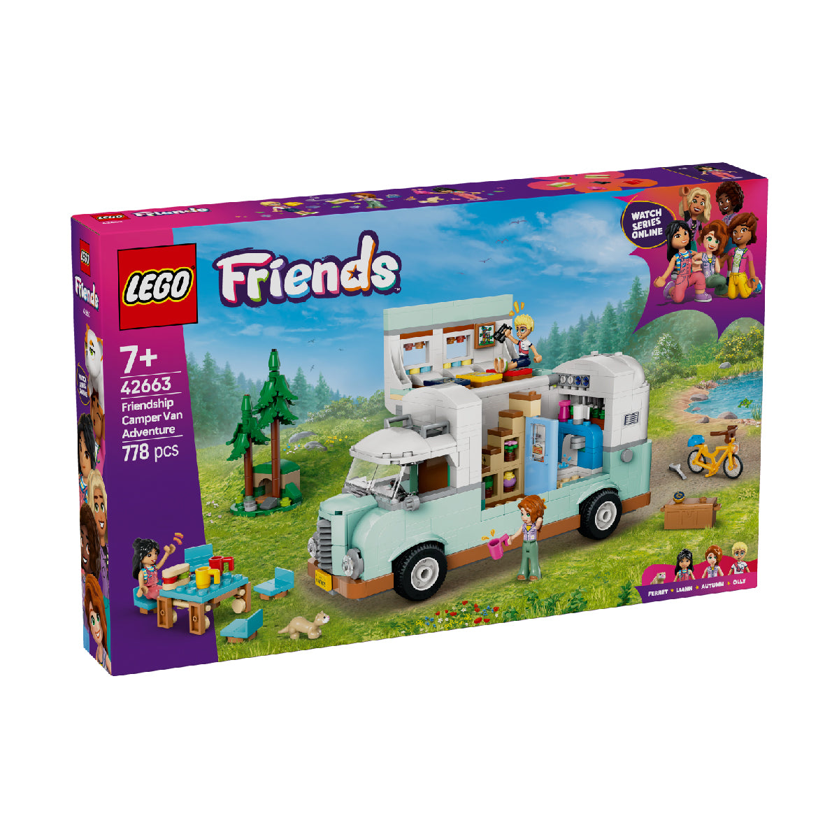 Đồ Chơi Lắp Ráp Chuyến Phiêu Lưu Trên Xe Cắm Trại Tình Bạn Lego Friends 42663