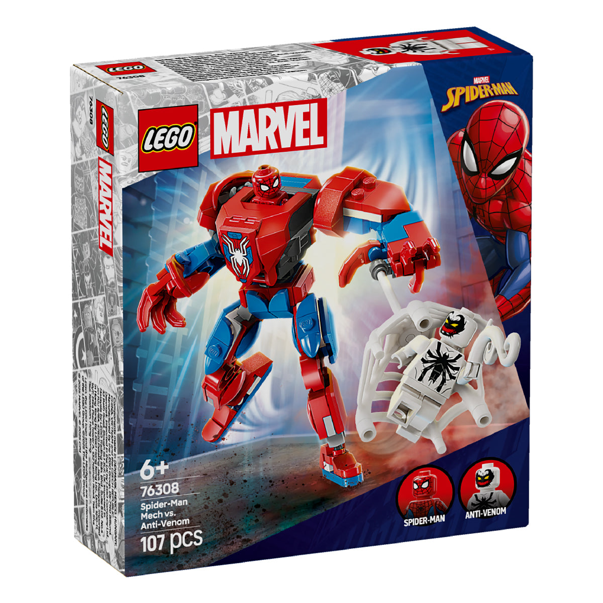 Đồ Chơi Lắp Ráp Robot Người Nhện Đại Chiến Antin-Venom LEGO SUPERHEROES 76308