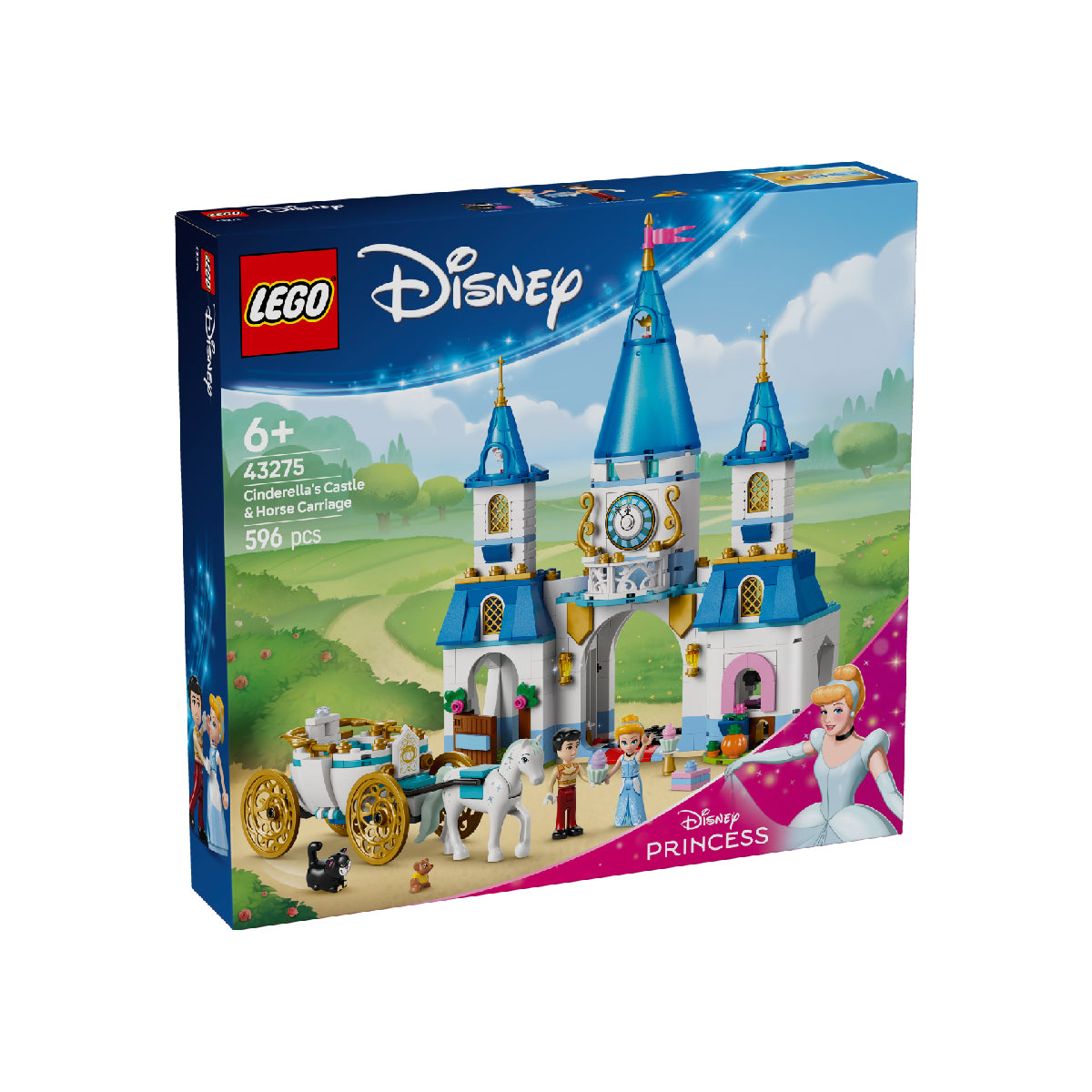 Đồ Chơi Lắp Ráp Lâu Đài Và Xe Ngựa Của Cinderella LEGO DISNEY PRINCESS 43275
