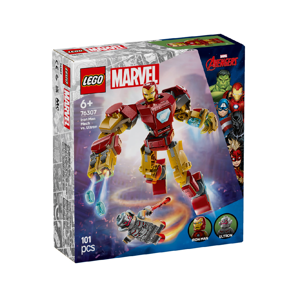 Đồ Chơi Lắp Ráp Robot Người Sắt Đại Chiến Ultron Lego Superheroes 76307