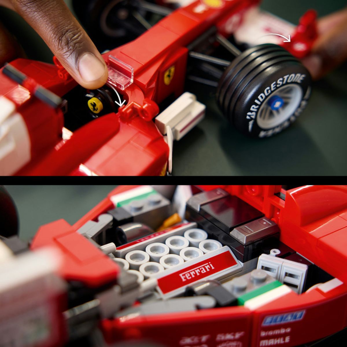 Đồ Chơi Lắp Ráp Xe Đua Ferrari F2004 Và Tay Đua Michael Schumacher LEGO ICONS 11375