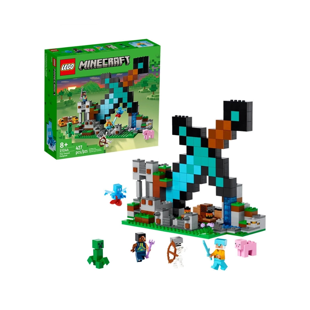 Đồ Chơi Lắp Ráp Tiền Đồn Cất Giữ Kiếm Kim Cương Lego Minecraft 21244