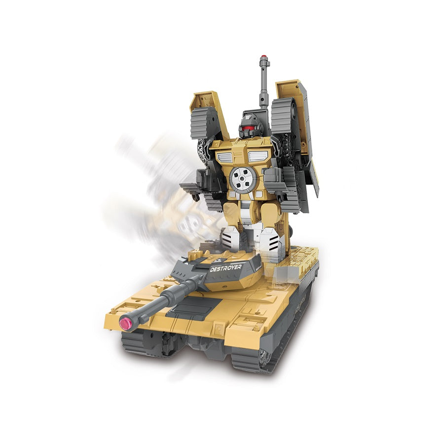 Đồ Chơi Robot Biến Hình Xe Tank Điều Khiển Từ Xa (Màu Be) Vecto Vt28165