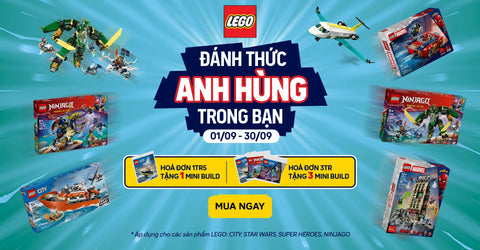 LEGO GIẢM ĐẾN 20% - HOÁ ĐƠN 1TR5 TẶNG 1 MINIBUILD