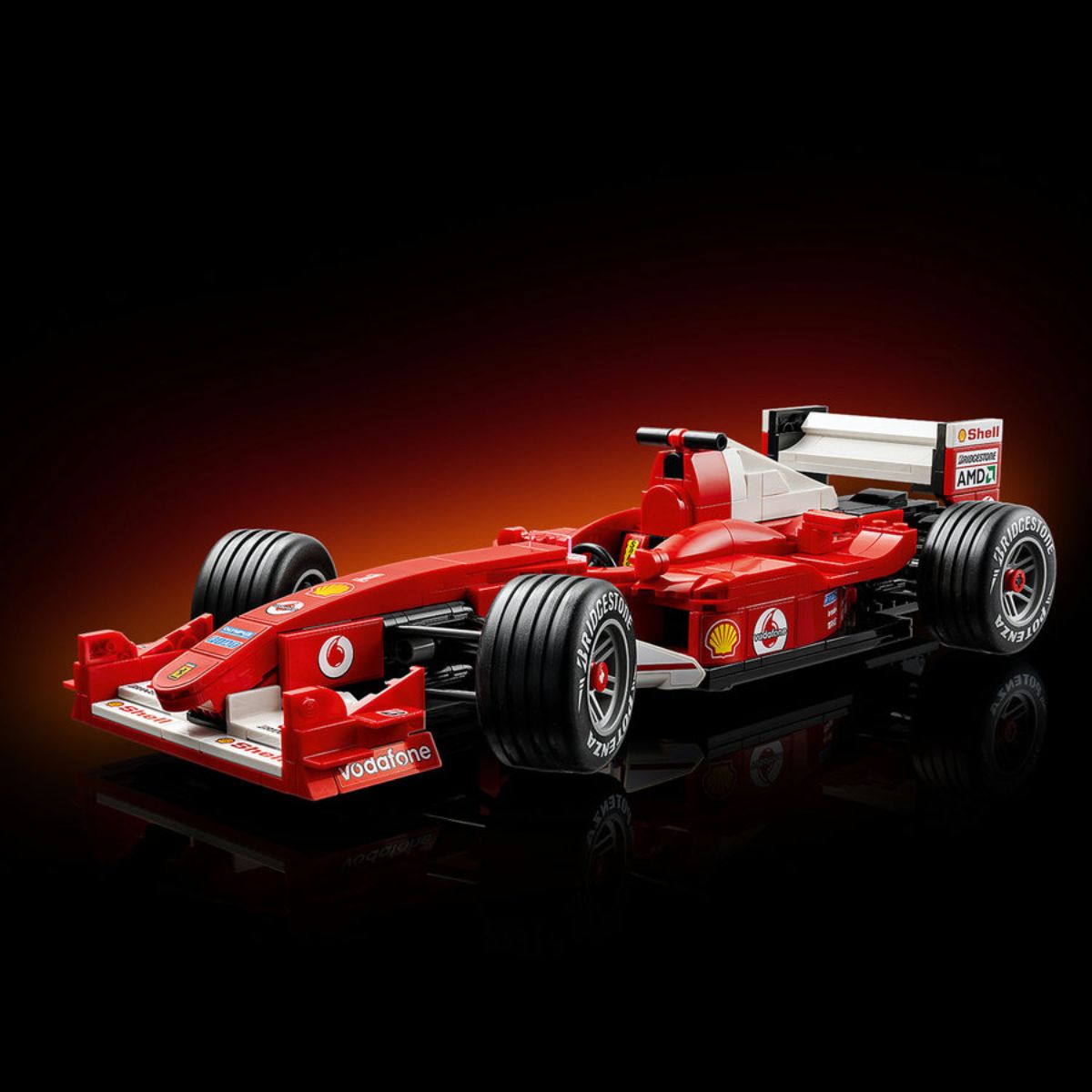 Đồ Chơi Lắp Ráp Xe Đua Ferrari F2004 Và Tay Đua Michael Schumacher LEGO ICONS 11375