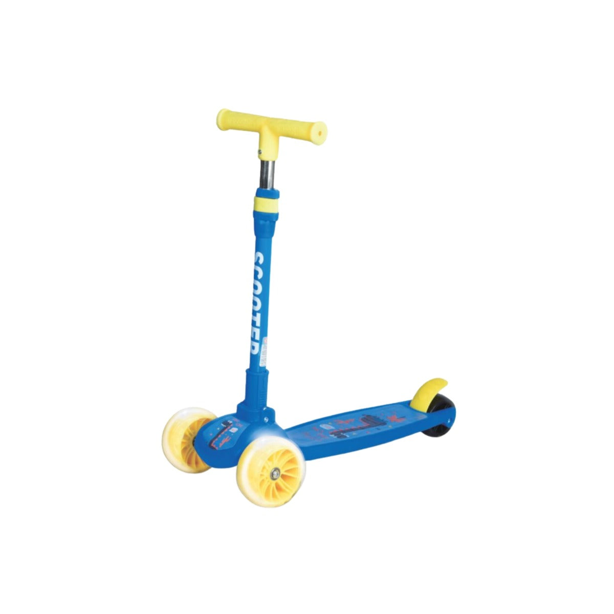 Xe Scooter 3 Bánh Light Up Hf-6405b Xanh Hf-6405b