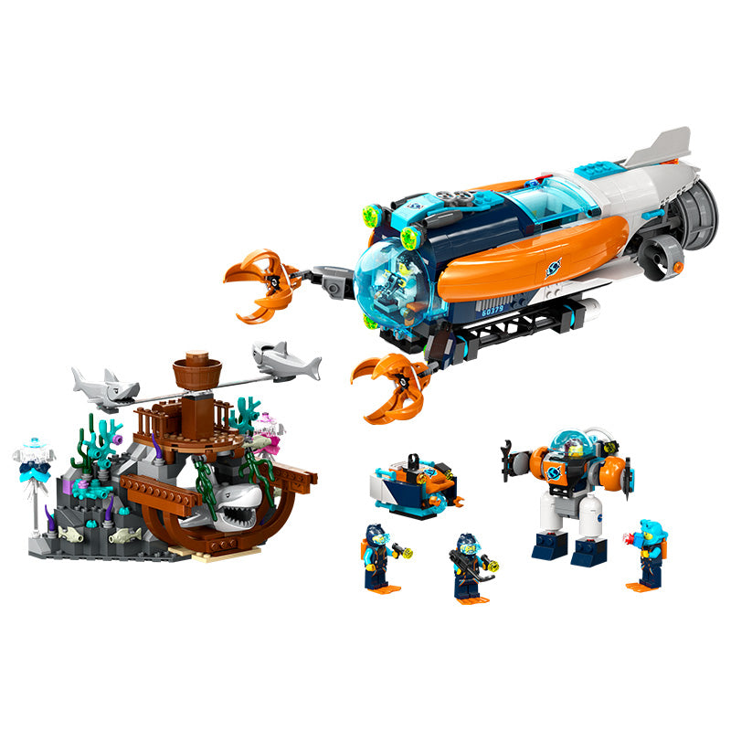 Đồ chơi lắp ráp Tàu ngầm thám hiểm biển sâu LEGO CITY 60379