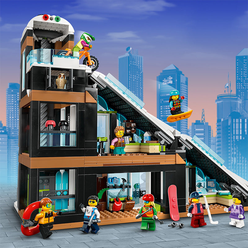 Đồ chơi lắp ráp Khu trung tâm trượt tuyết và leo núi LEGO CITY 60366