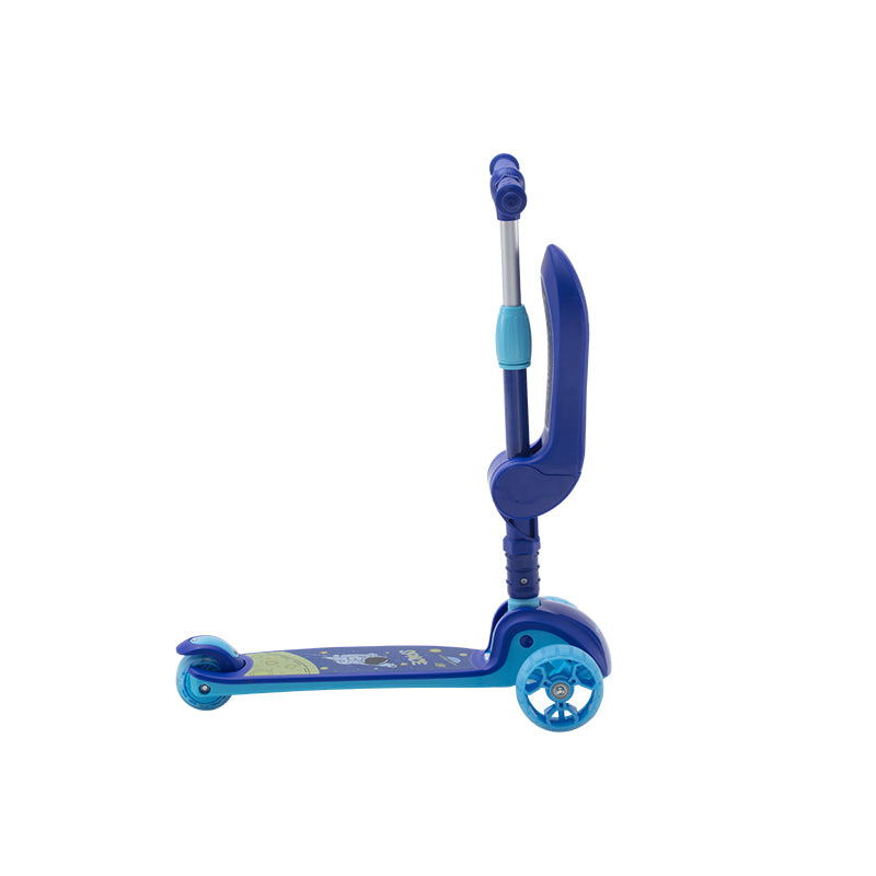 Xe trượt scooter 3 bánh Chipmunk 2 trong 1 CM-S2B màu xanh