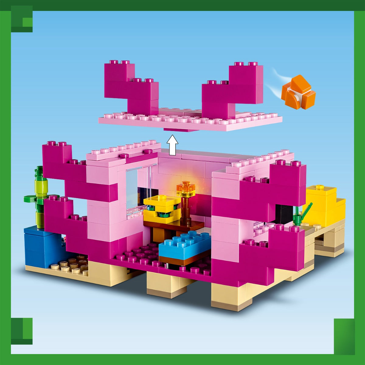Đồ chơi lắp ráp Ngôi Nhà Cá Axolotl LEGO MINECRAFT 21247