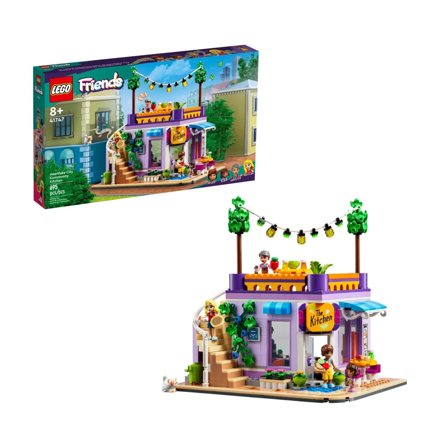 Đồ Chơi Lắp Ráp Tiệm Ăn Trung Tâm Thành Phố Heartlake Lego Friends 41747