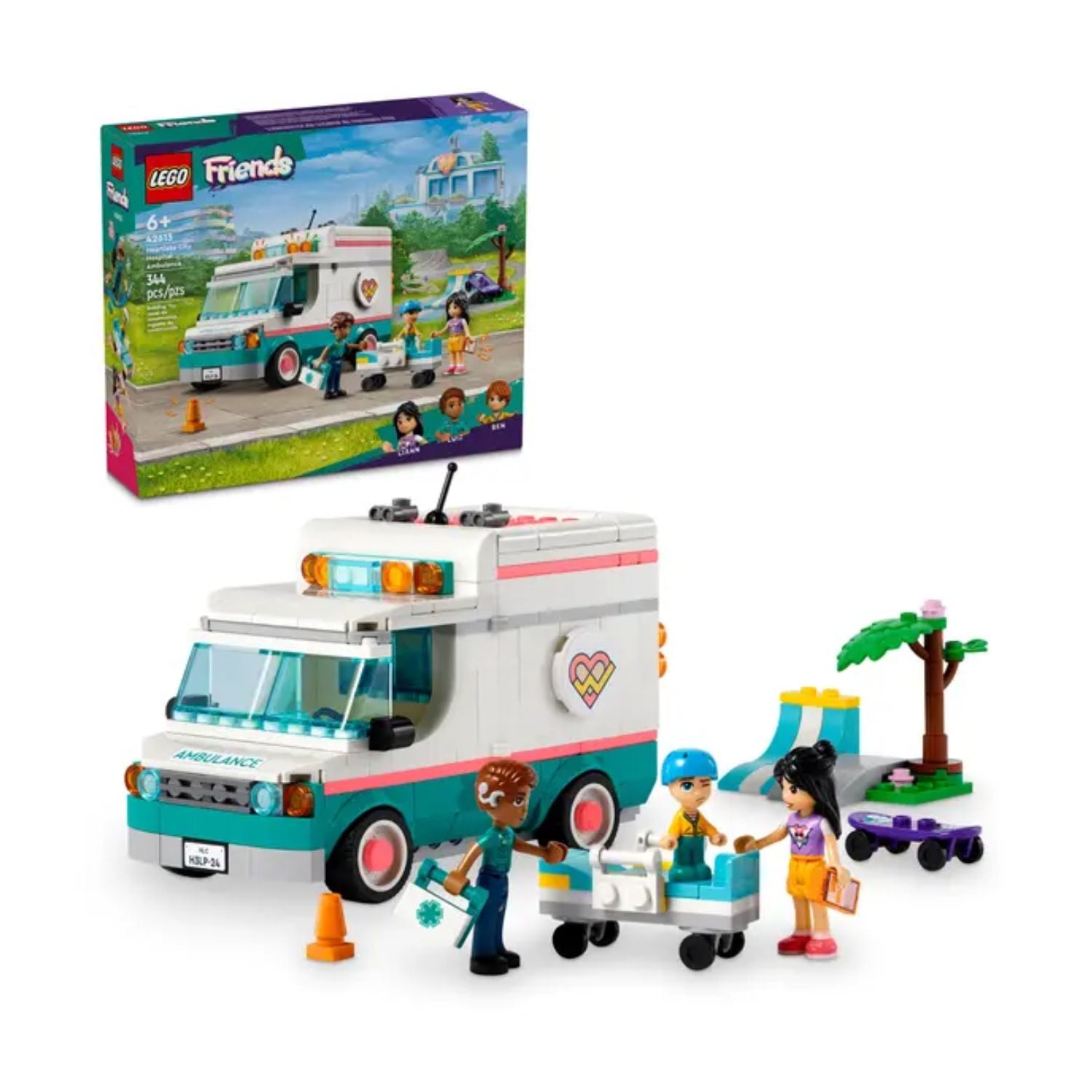 Đồ Chơi Lắp Ráp Xe Cứu Thương Thành Phố Heartlake Lego Friends 42613