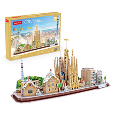 Đồ chơi trẻ em xếp hình 3D: Thành phố Barcelona PUZZLES MC256H