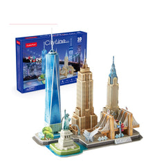 Đồ chơi trẻ em xếp hình 3D: Thành phố New York PUZZLES MC255H