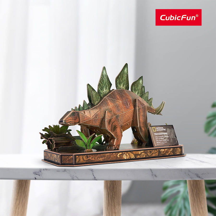 Đồ chơi trẻ em xếp hình 3D Nat Geo: Khủng long Stegosaurus PUZZLES DS1054H