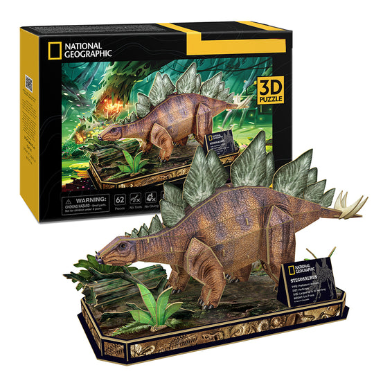 Đồ chơi trẻ em xếp hình 3D Nat Geo: Khủng long Stegosaurus PUZZLES DS1054H
