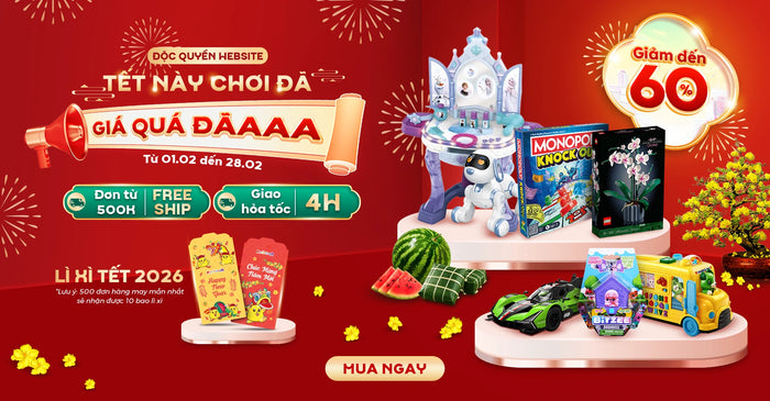 Đồ chơi tết, giá quá đã -60%