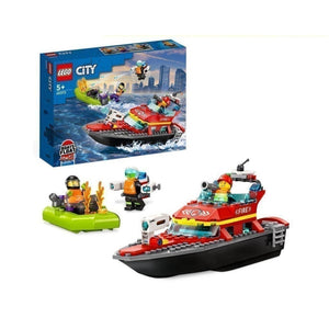 Đồ Chơi Lắp Ráp Tàu Thủy Cứu Hỏa LEGO CITY 60373 (144 chi tiết)