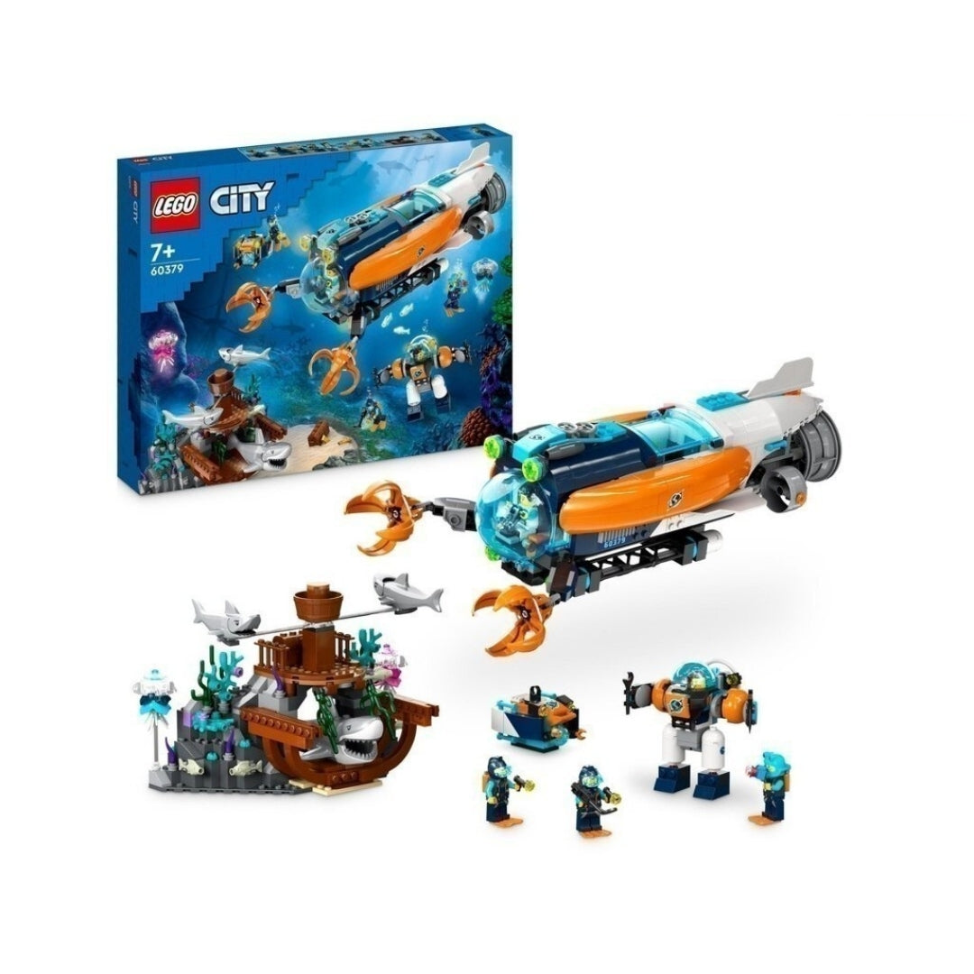 Đồ chơi lắp ráp Tàu ngầm thám hiểm biển sâu LEGO CITY 60379