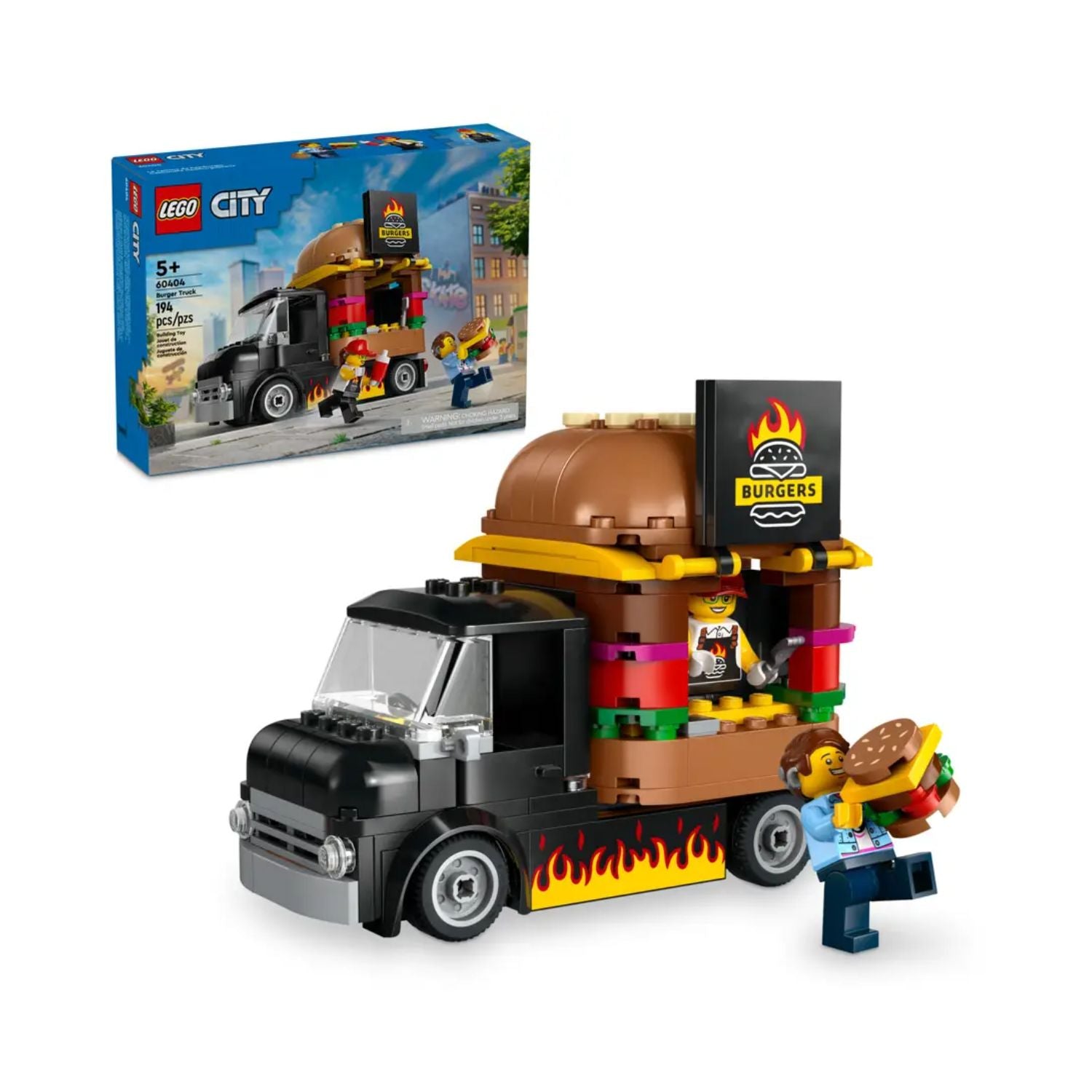 Đồ Chơi Lắp Ráp Xe Tải Burger Lưu Động Lego City 60404